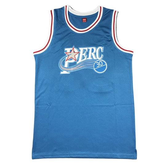 Men's #30 Perc O'Cet Basketball Jersey - Blue Embroidery