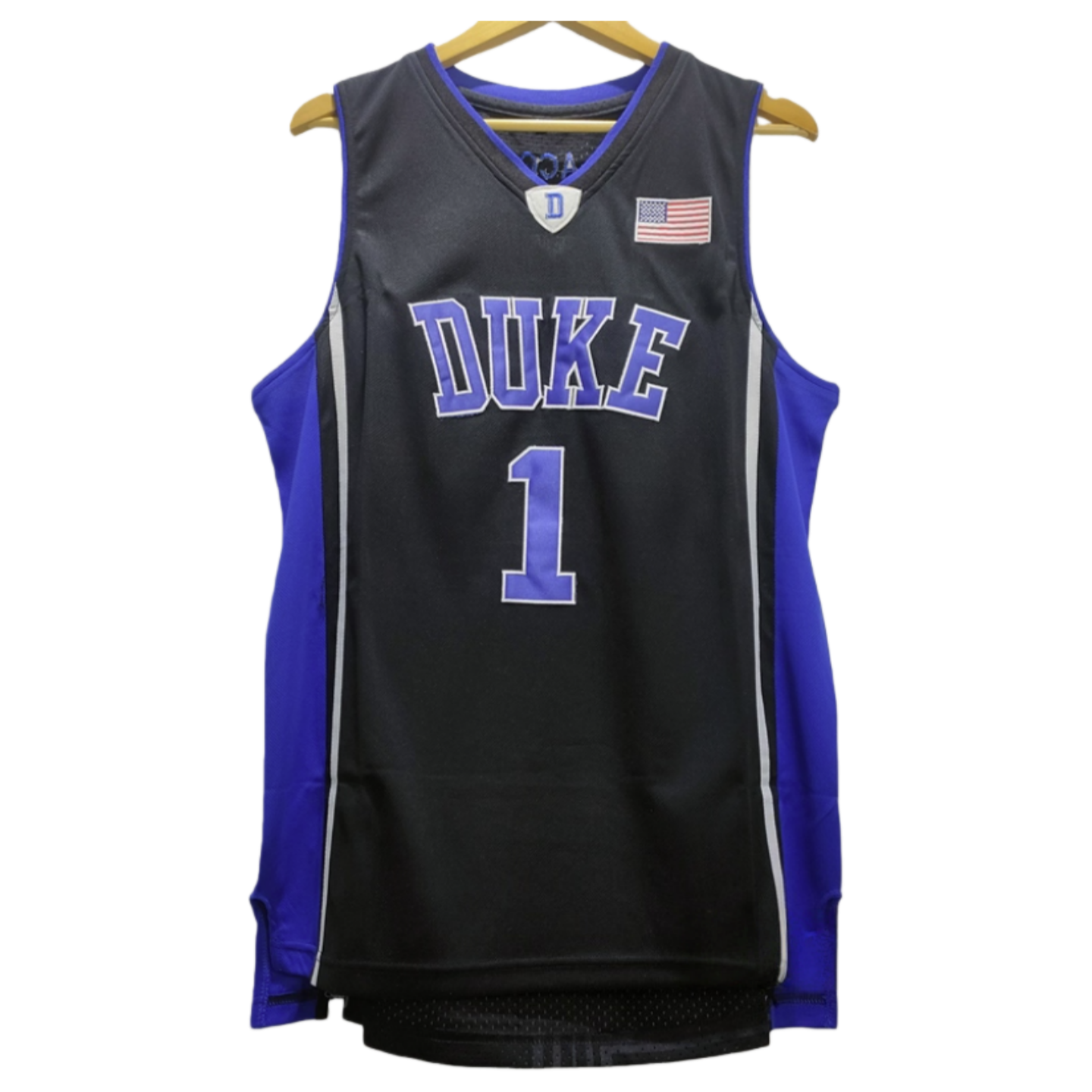 Kyrie Irving #1 Duke Throwback Basketball Jersey - Black