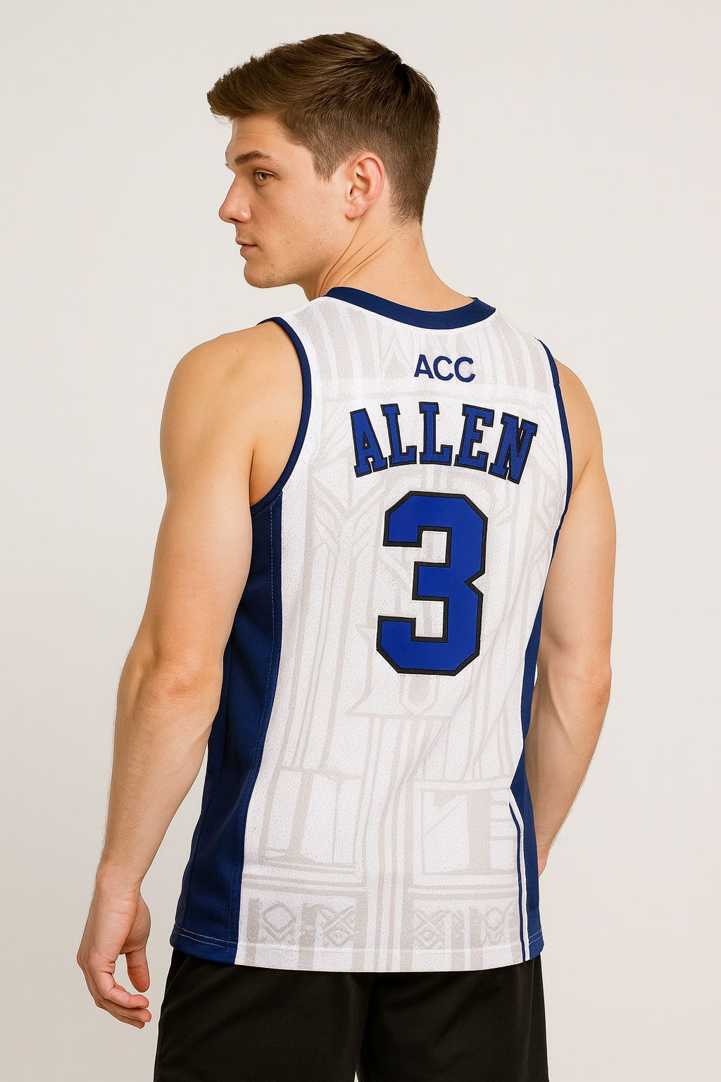Grayson Allen #3 Duke College Retro Stitched Basketball Jersey -White