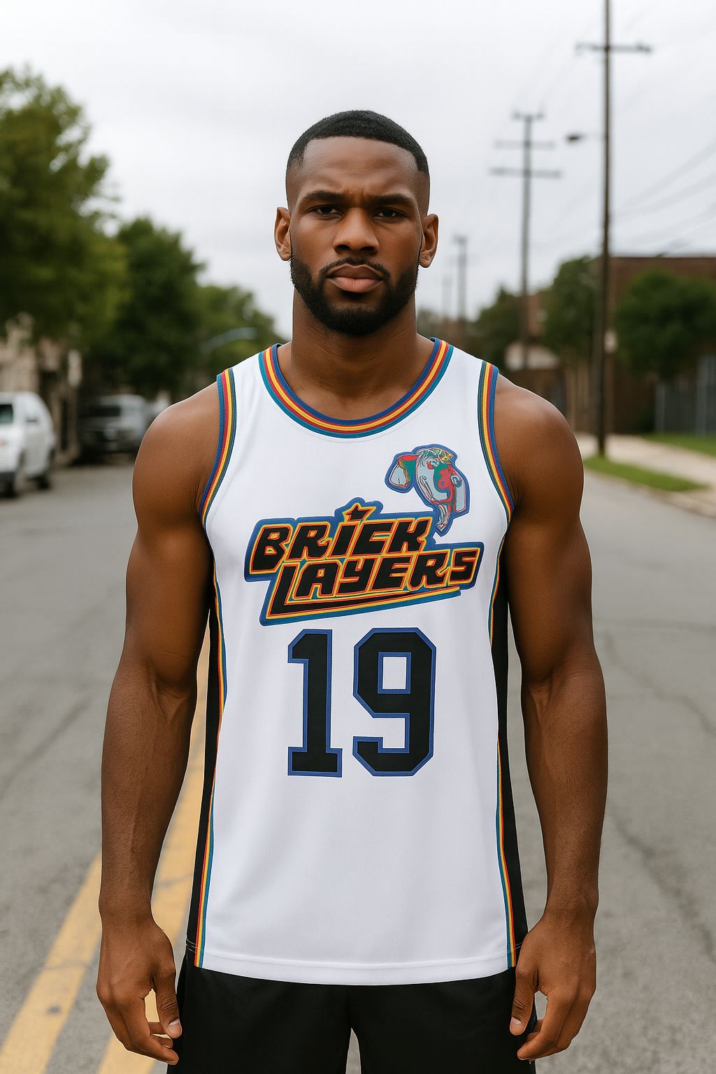 AALIYAH 1996 MTV ROCK N JOCK #19 BRICKLAYERS Basketball Jersey