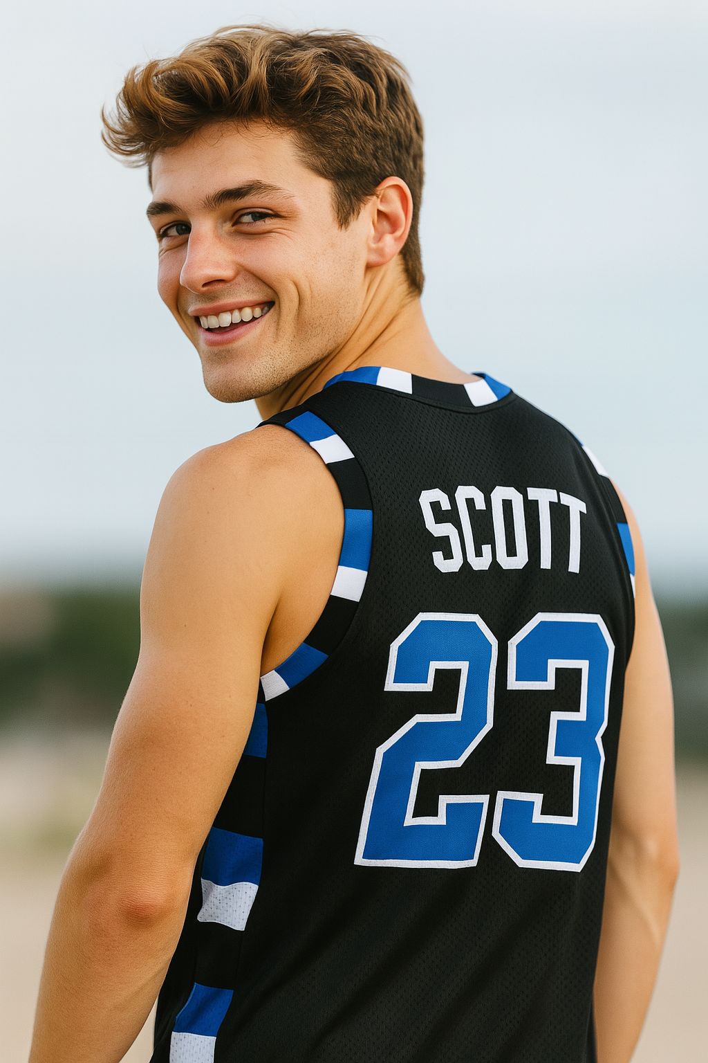 Nathan Scott #23 One Tree Hill Ravens Throwback Basketball Movie Jersey