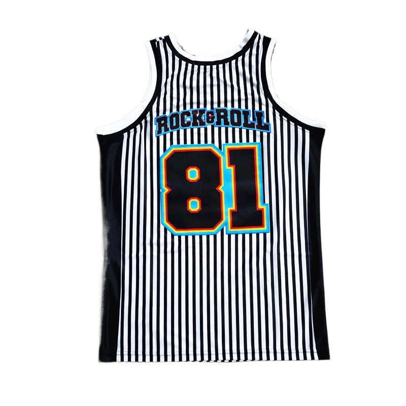 American MTV 1981 Retro Rock and Roll Basketball Jersey