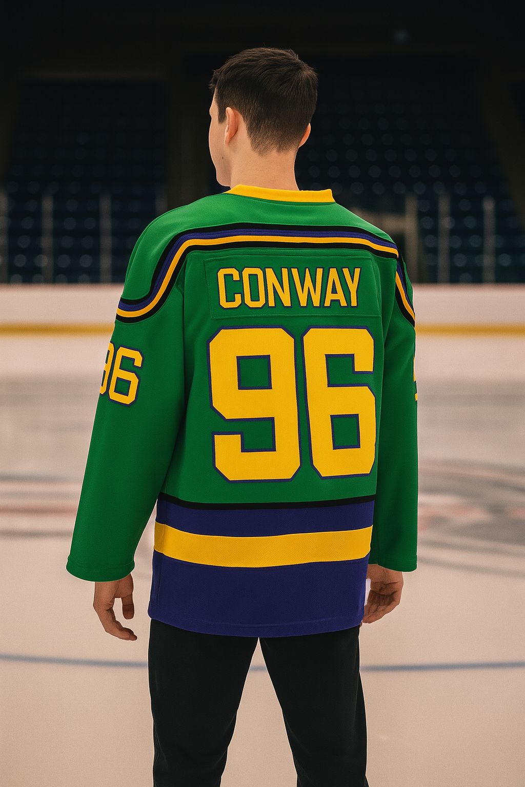 The Mighty Ducks Movie Hockey Jersey #96 Charlie Conway