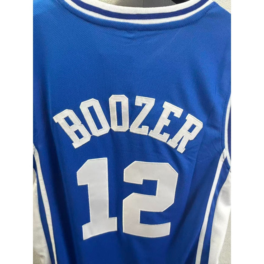 Cameron Boozer #12 Duke College Basketball Jersey  -Blue Embroidery