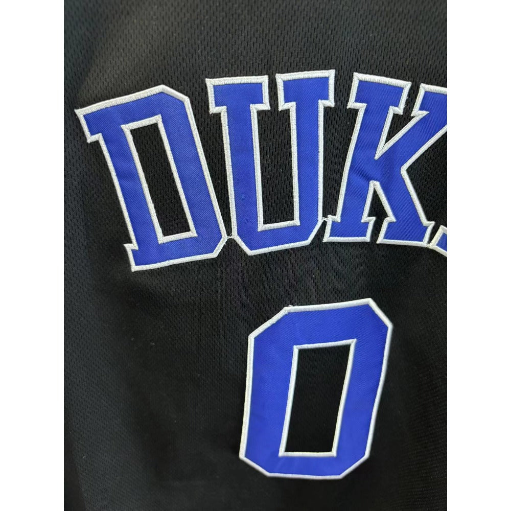 Jared McCain #0 Duke College Basketball Jersey - Black Embroidery