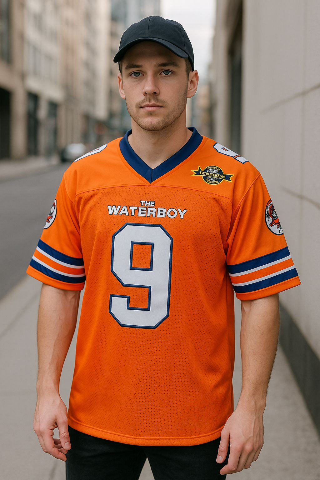 The Waterboy Movie Muddogs Bobby Boucher America Football Jersey #9 Multi Colors