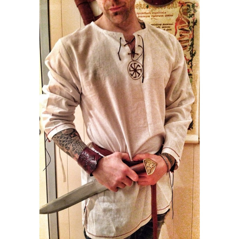 LARP Tunic Medieval Faire Viking Warrior Outfit Knight Costume Crusader Templar