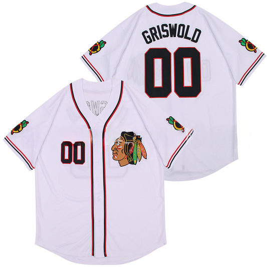 Men's Baseball Jersey Short Sleeve Top Griswold 00