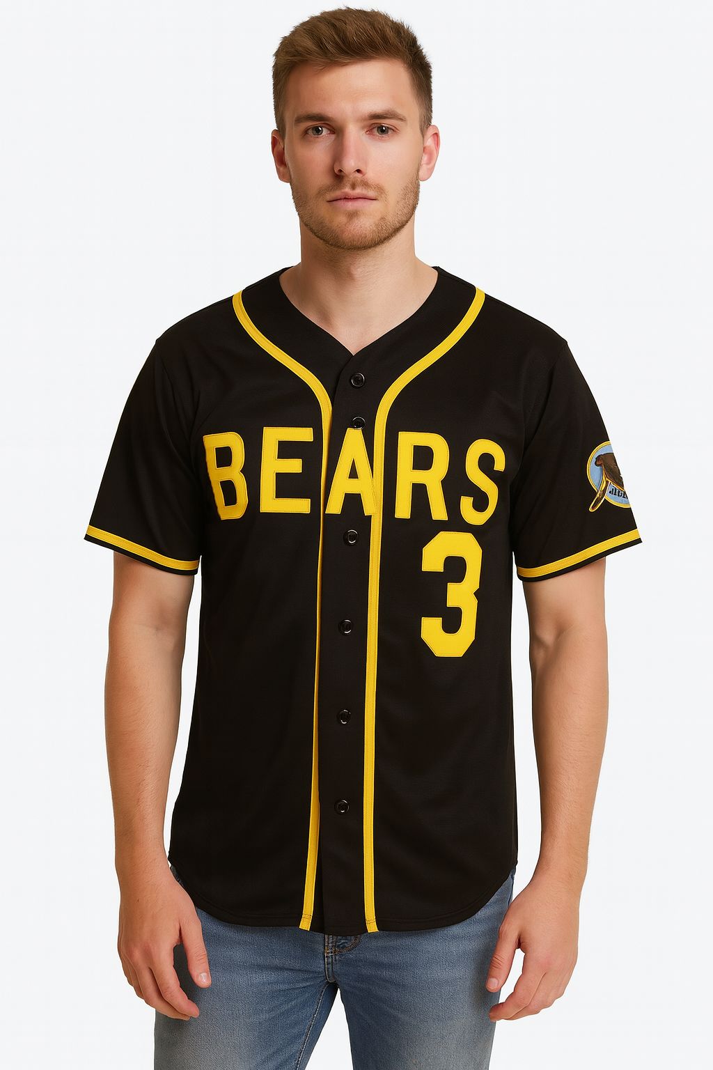 The Bad News Bears #3 Kelly Leak Baseball Jersey Black
