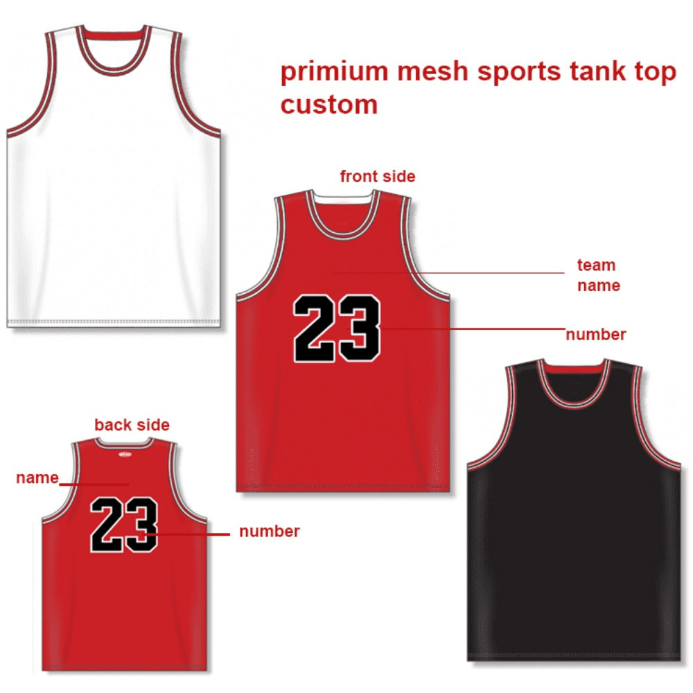Premium Custom Embroidered Retro Swim man Chicago Basketball Jersey