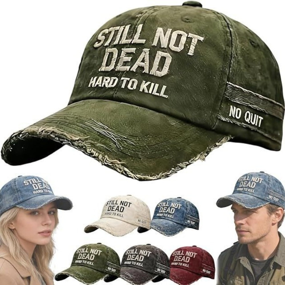 STILL NOT DEAD Embroidered Cotton Baseball Cap Vintage Washed Hat