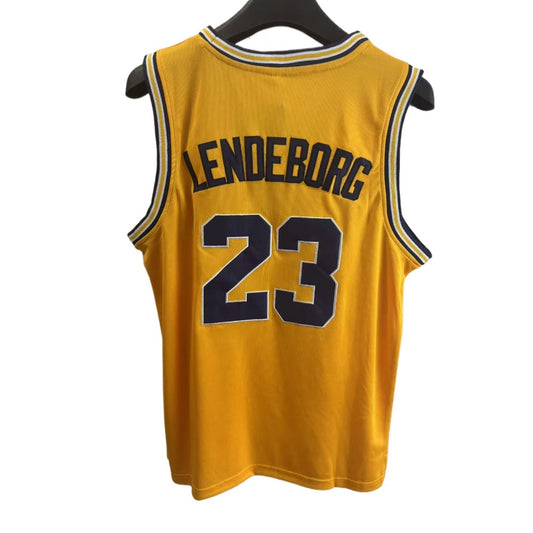 Yaxel Lendeborg  #23 Michigan Basketball Jersey College  Jerseys Yellow