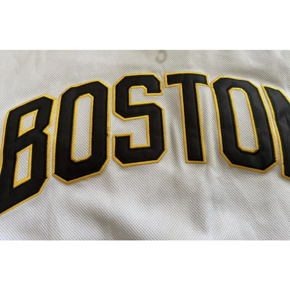 Happy Gilmore #18 Boston White Ice Hockey Movie Jersey