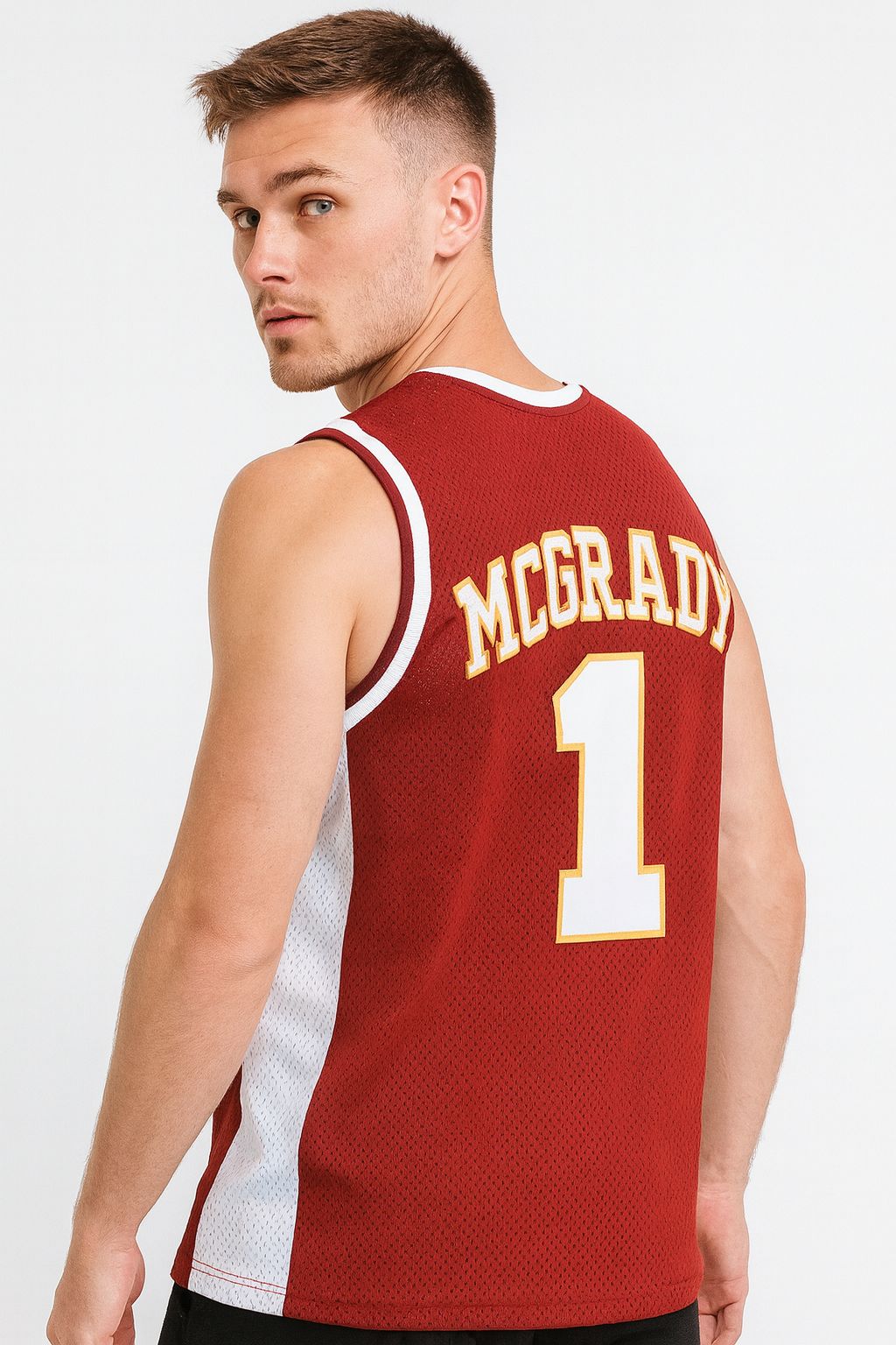 Tracy McGrady #1 Mount Zion High School Basketball Jersey Red