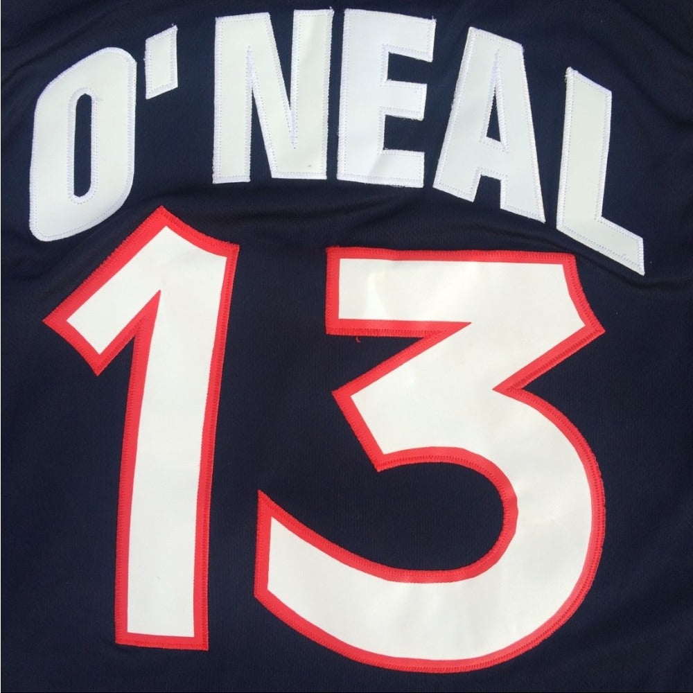 O'Neal #13 USA Dream Team White Basketball Jersey Dark Blue