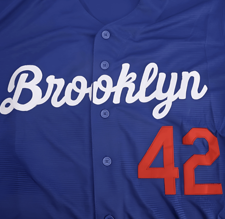 Jackie Robinson #42 Button Down Brooklyn Retro Throwback Baseball Jersey