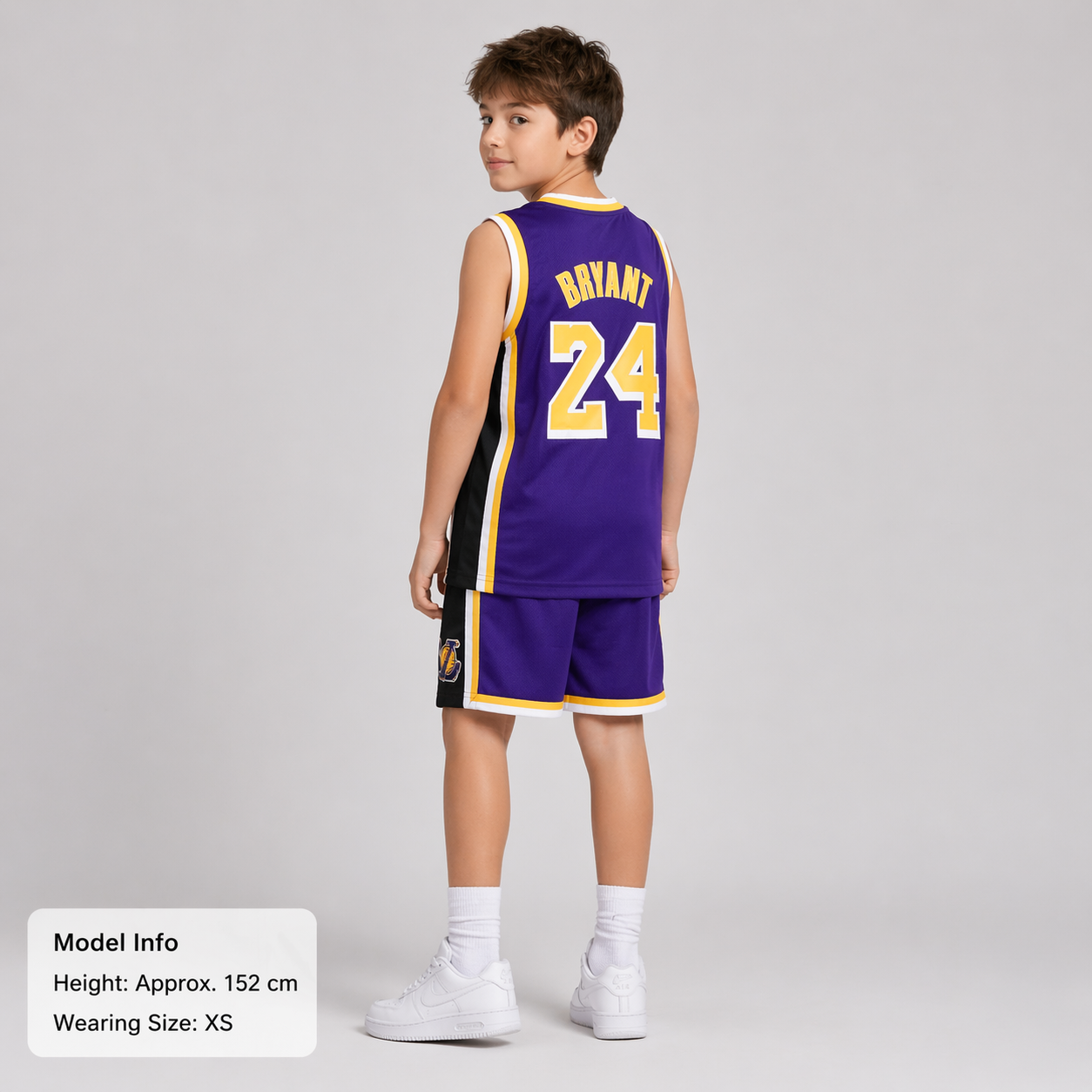Kobe Bryant #24 #8 Retro Lakers Breathable Basketball Jersey Pants Set Embroidery fit for Youth to Adult