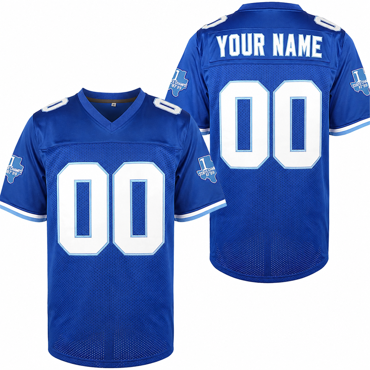 Custom Varsity Blues West Canaan Football Jersey – Name & Number