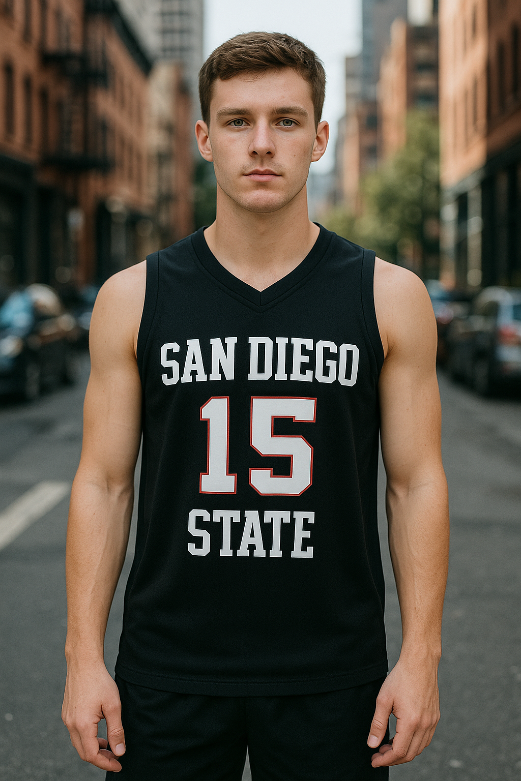 Kawhi Leonard #15  San Diego State University SDSU Basketball Jersey