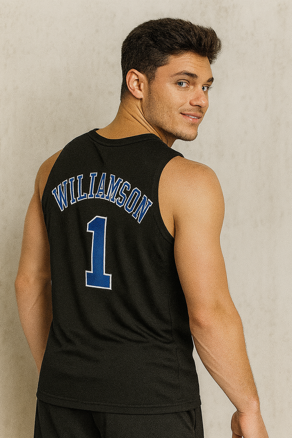 Zion Williamson #1 Duke Basketball Jersey College- Black buymoviejerseys.com