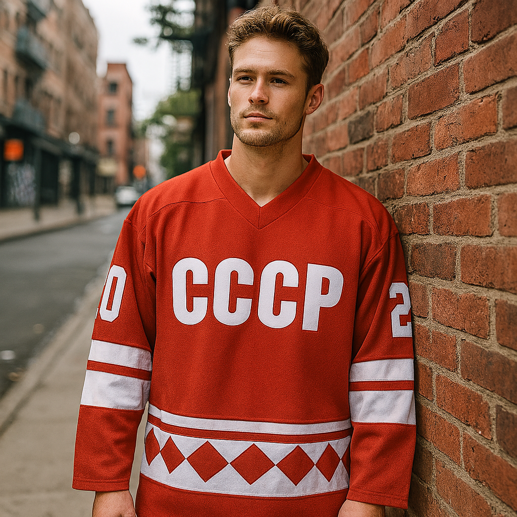 CCCP Russian Hockey Jersey #20 Vladislav Tretiak - Red