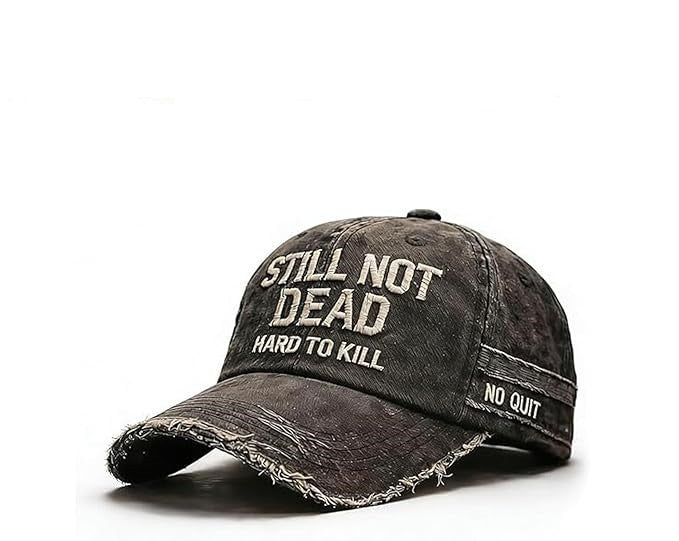 STILL NOT DEAD Embroidered Cotton Baseball Cap Vintage Washed Hat