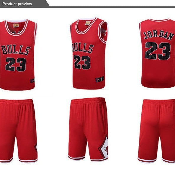 Chicago #23 Jordan Breathable Basketball Jersey Pants Set Embroidery fit for Youth to Adult