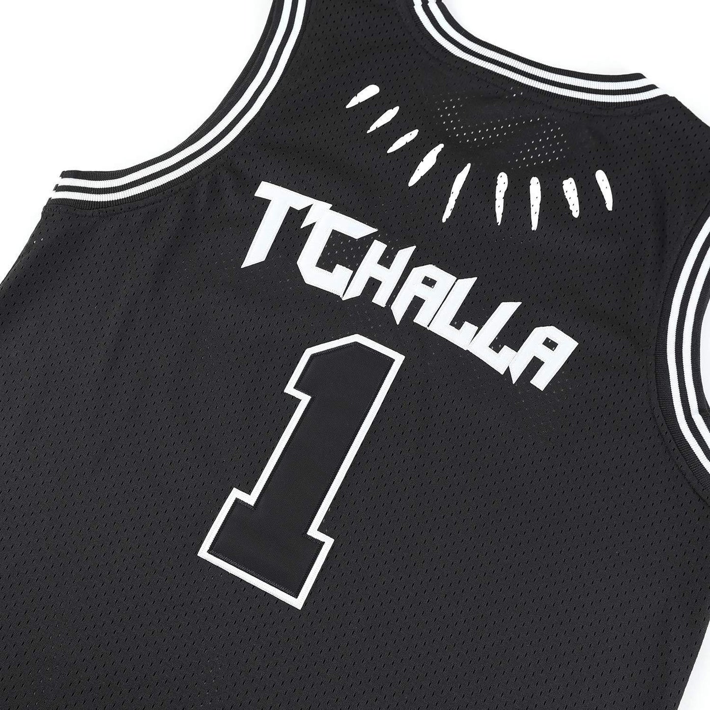 WAKANDA KING T’CHALLA  #1 Hip-hop Retro Jersey American Basketball Jersey Black