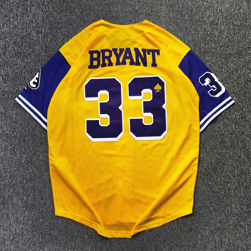 Men's Lower Merion Kobe Bryant #33 Baseball Jersey Embroidered Cardigan