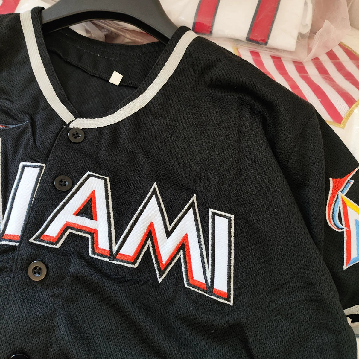 American Youth Baseball Jersey Short-sleeved Embroidered Hiphop Sports Top