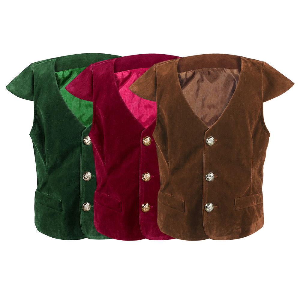 Kids Vampire Renaissance Victorian Ruffle Medieval Halloween Costume Pirate Knight