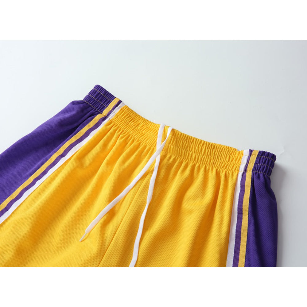 Kobe Bryant #24 #8 Retro Lakers Breathable Basketball Jersey Pants Set Embroidery fit for Youth to Adult