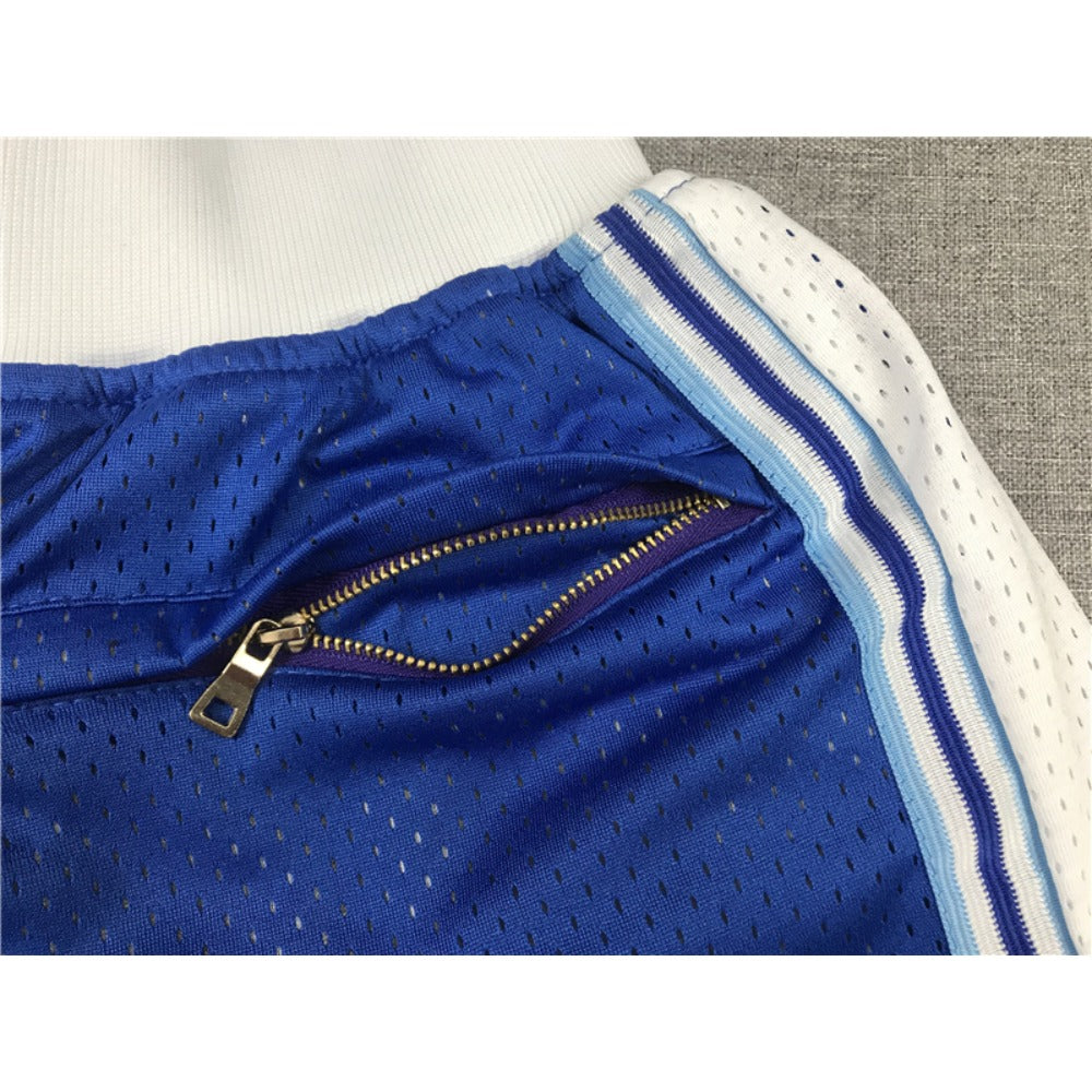 Lakers Basketball Shorts – Zip Pocket Mesh Pants for Daily Wear