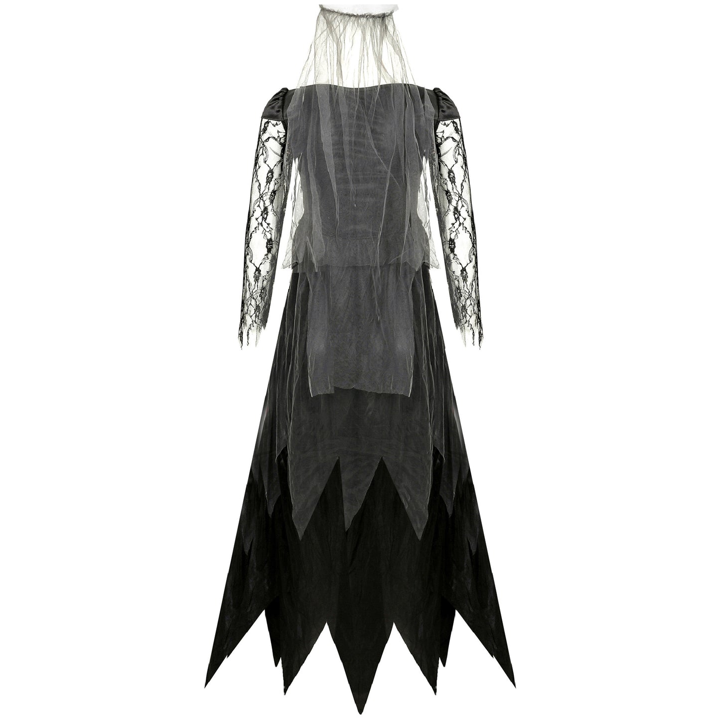 Ladies Zombie Graveyard Corpse Bride Costume Womens Horror