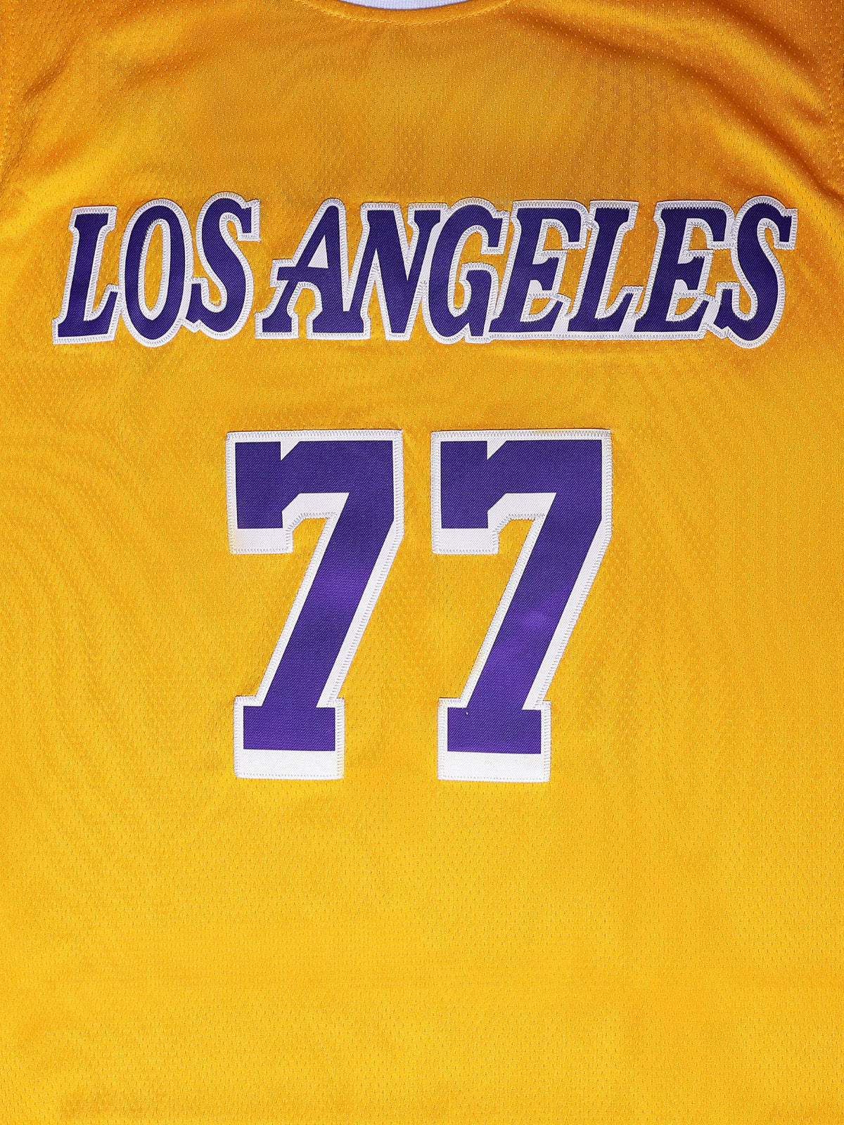 Luka Dončić #77 Los Angeles Yellow Basketball Jersey