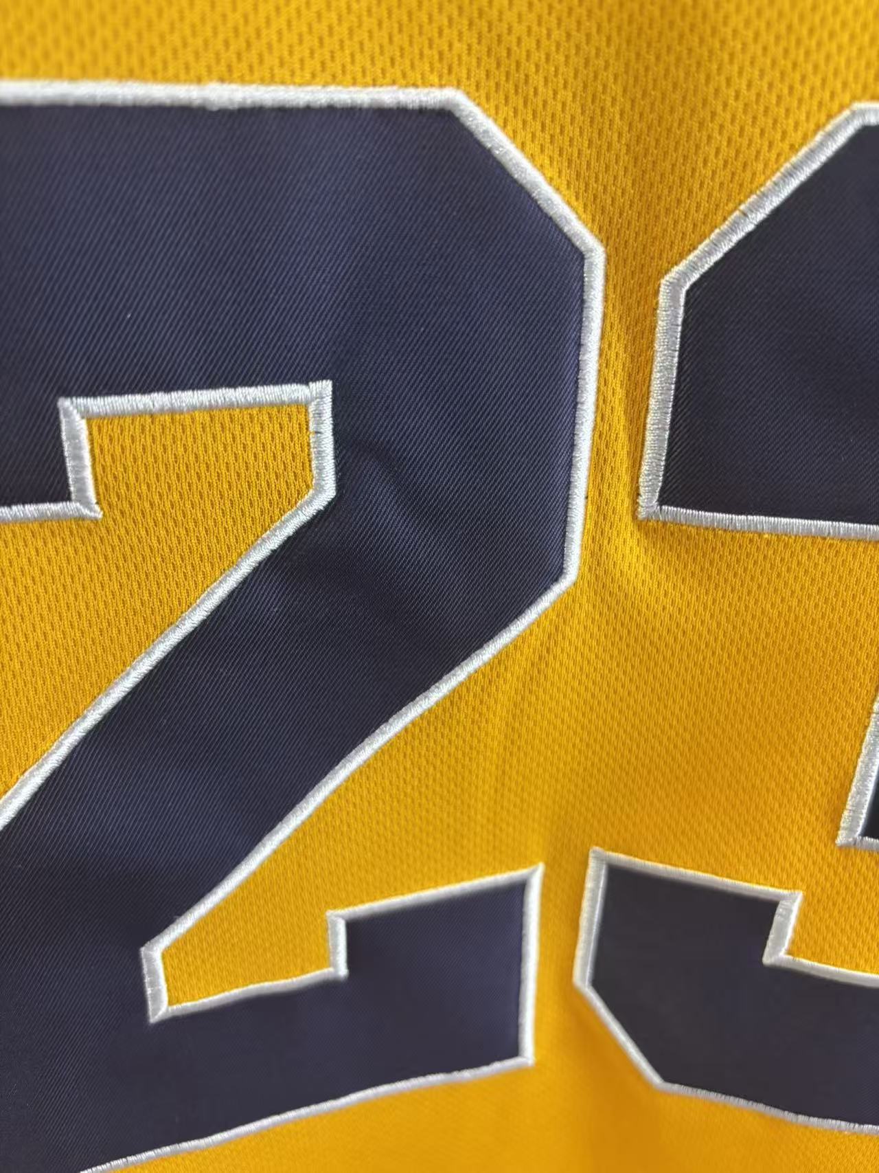 Yaxel Lendeborg  #23 Michigan Basketball Jersey College  Jerseys Yellow