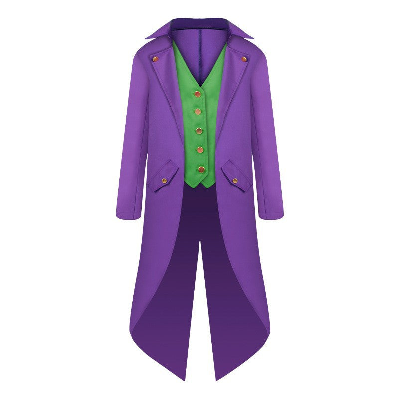 Step into the World of Punk Retro Elegance with our Medium Length Steampunk Tailcoat Jacket for Kids and Adults