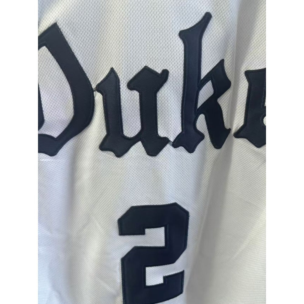 Cooper Flagg #2 Duke College Basketball Jersey - White Embroidery