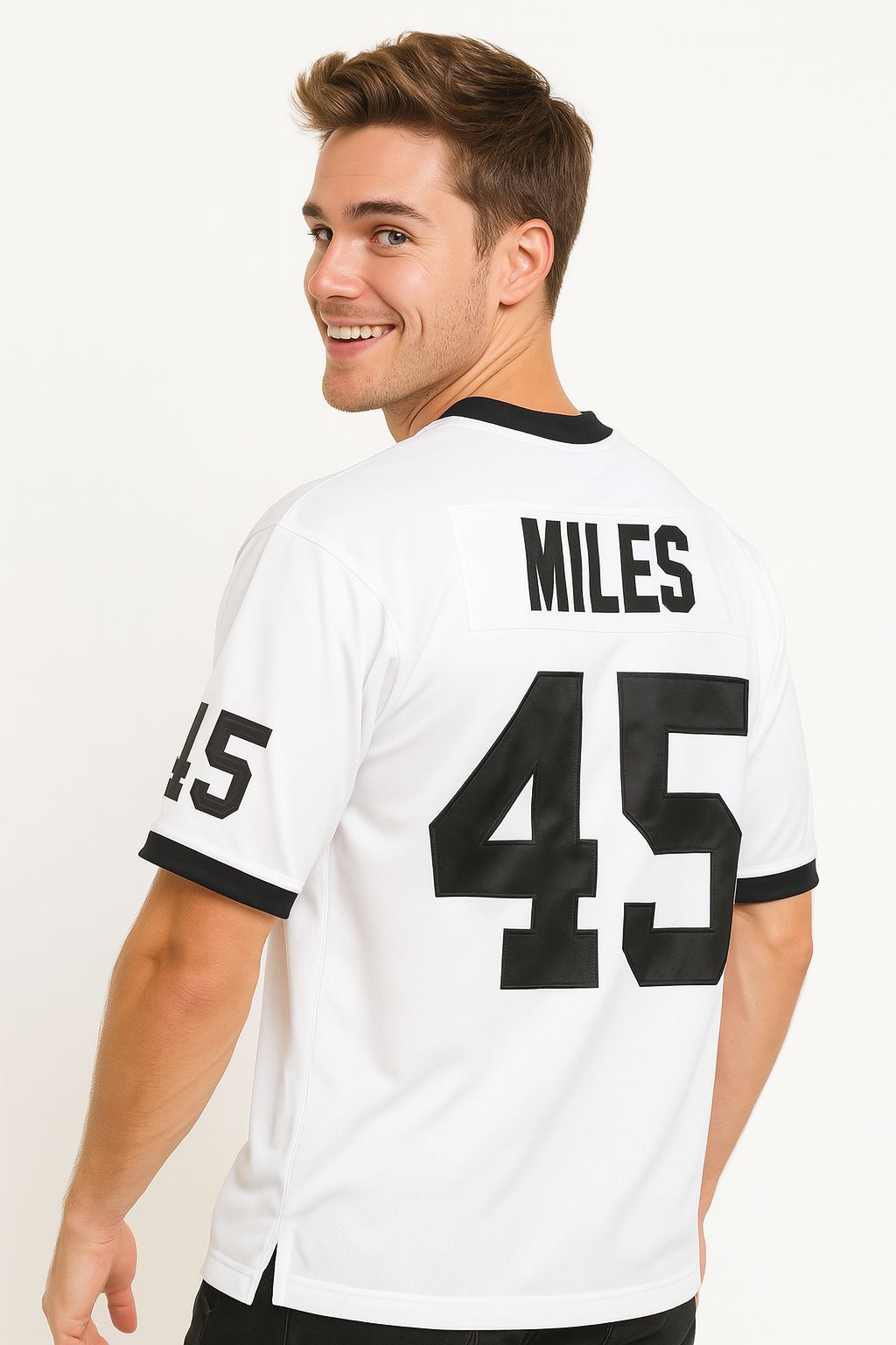Boobie Miles #45 Friday Night Lights Football Jersey – White Version