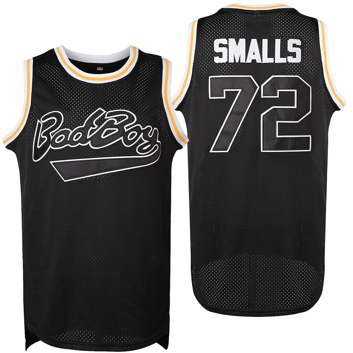 Biggie Smalls #72 Bad Boy Black Basketball Jersey