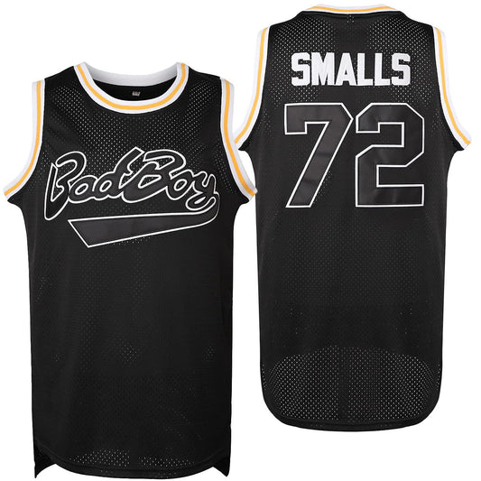 Biggie Smalls #72 Bad Boy Black Basketball Jersey