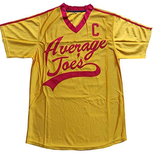 Average Joe's #16 Lafleur Stitched Movie Retro Baseball Jersey Yellow