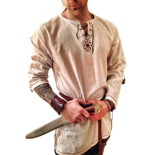 LARP Tunic Medieval Faire Viking Warrior Outfit Knight Costume Crusader Templar