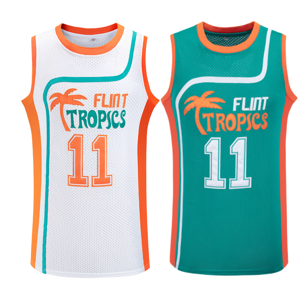 Semi-Pro Monix #11 Flint Tropics Basketball Jersey