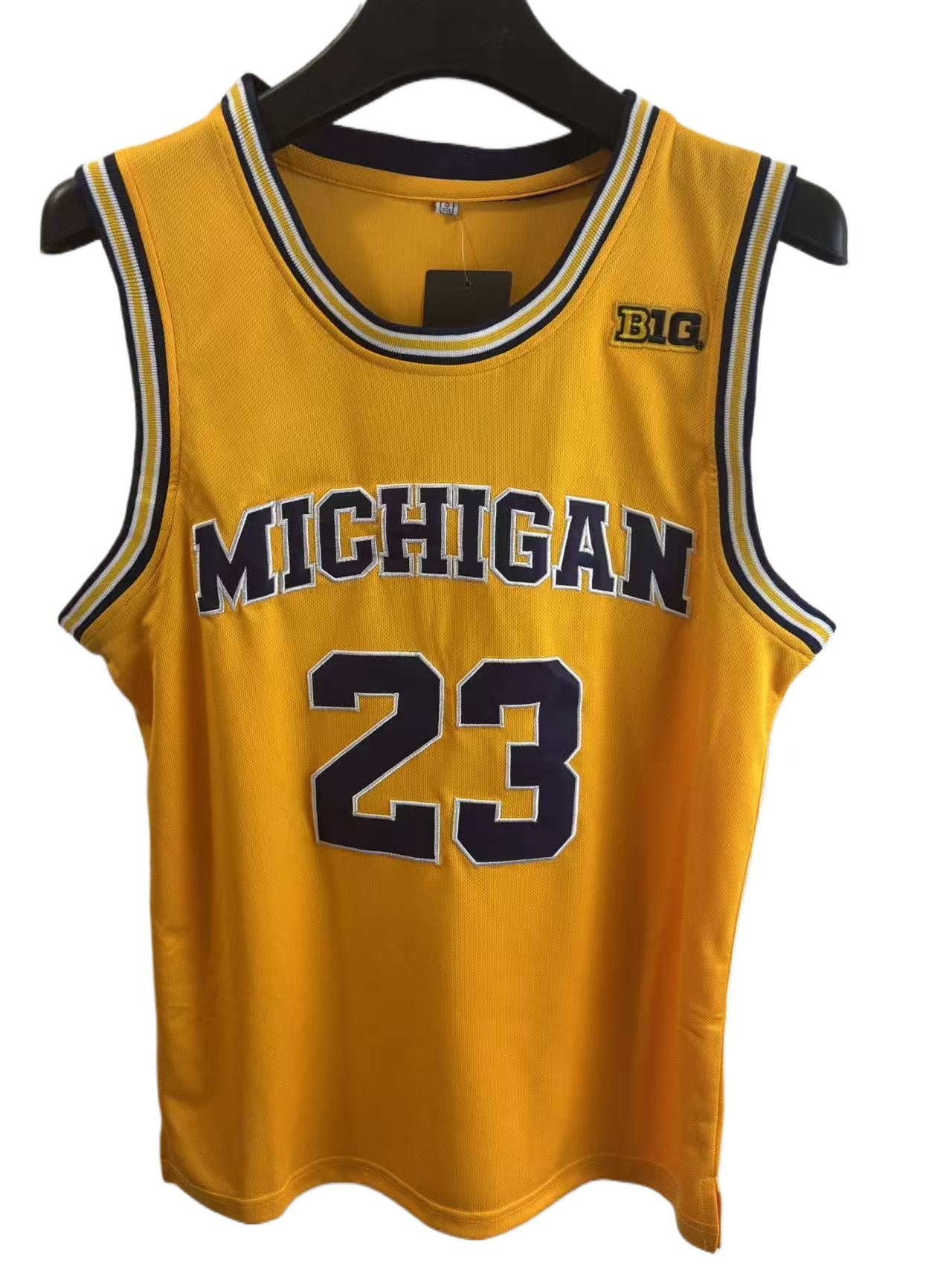 Yaxel Lendeborg  #23 Michigan Basketball Jersey College  Jerseys Yellow