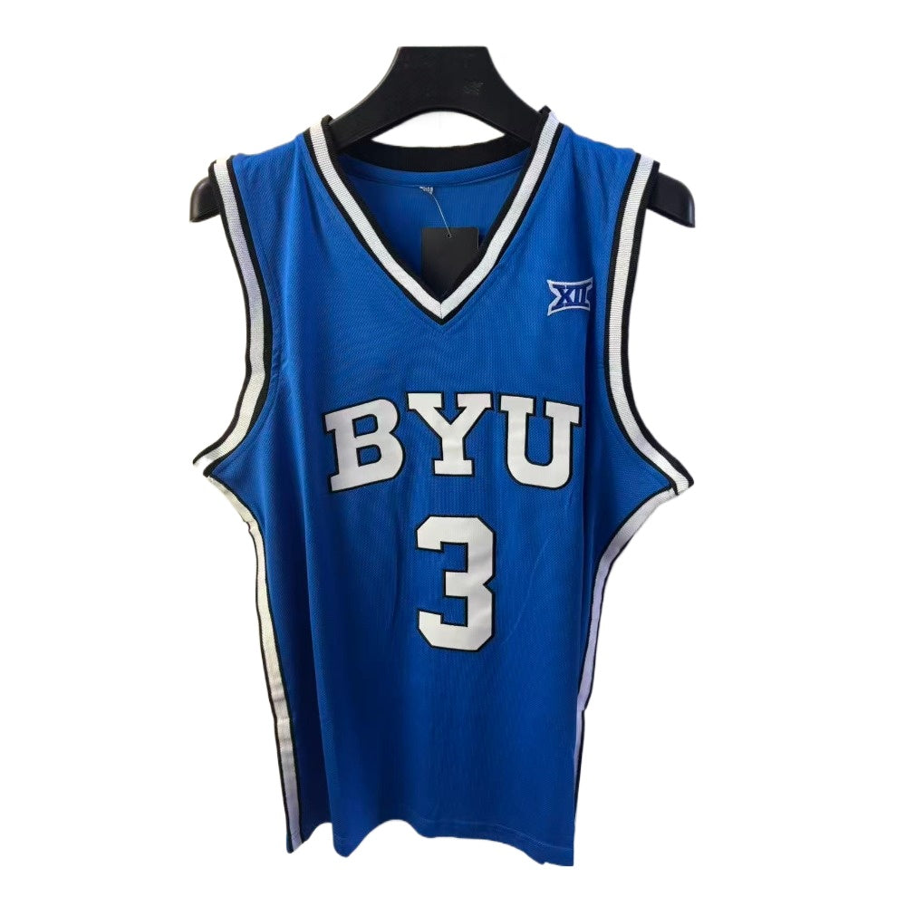 Custom BYU AJ Dybantsa  #3 Brigham Young University College Basketball Jersey