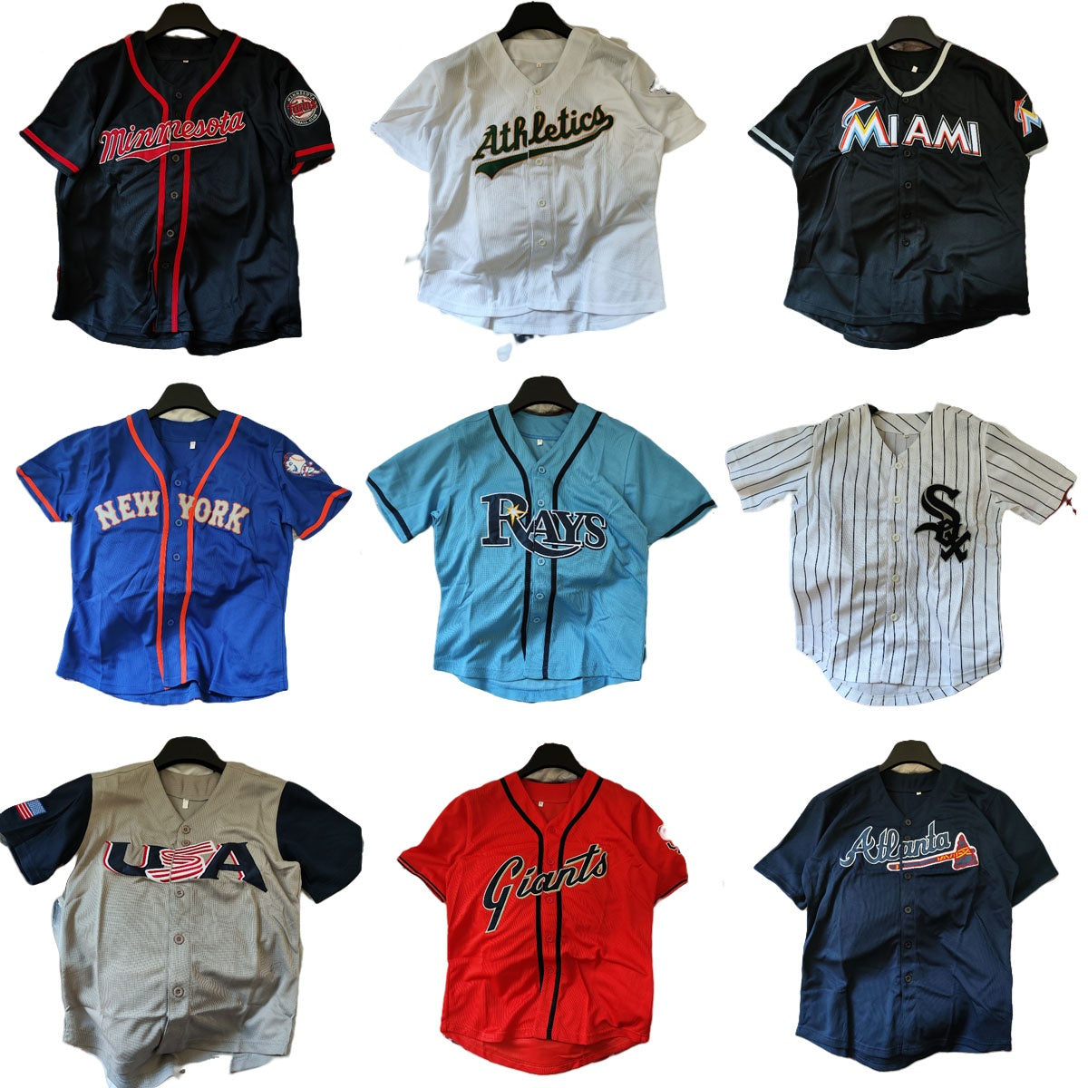 American Youth Baseball Jersey Short-sleeved Embroidered Hiphop Sports Top