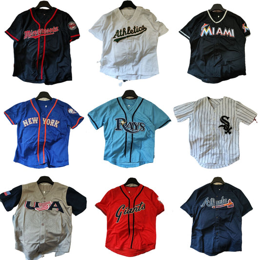 American Youth Baseball Jersey Short-sleeved Embroidered Hiphop Sports Top