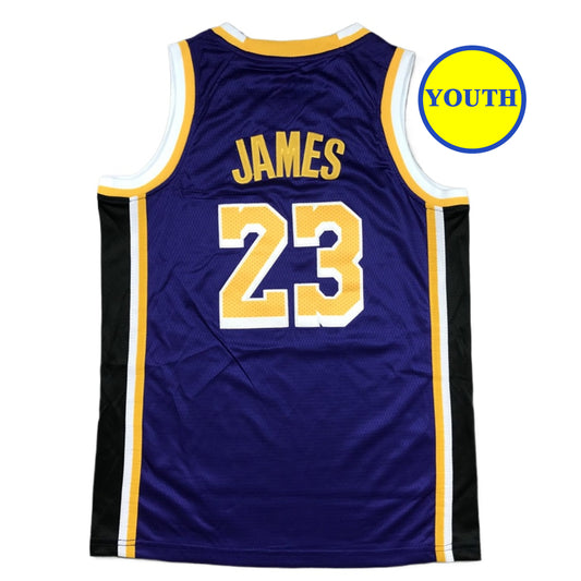 Kids Youth Basketball Jersey 23 Lebron James Purple