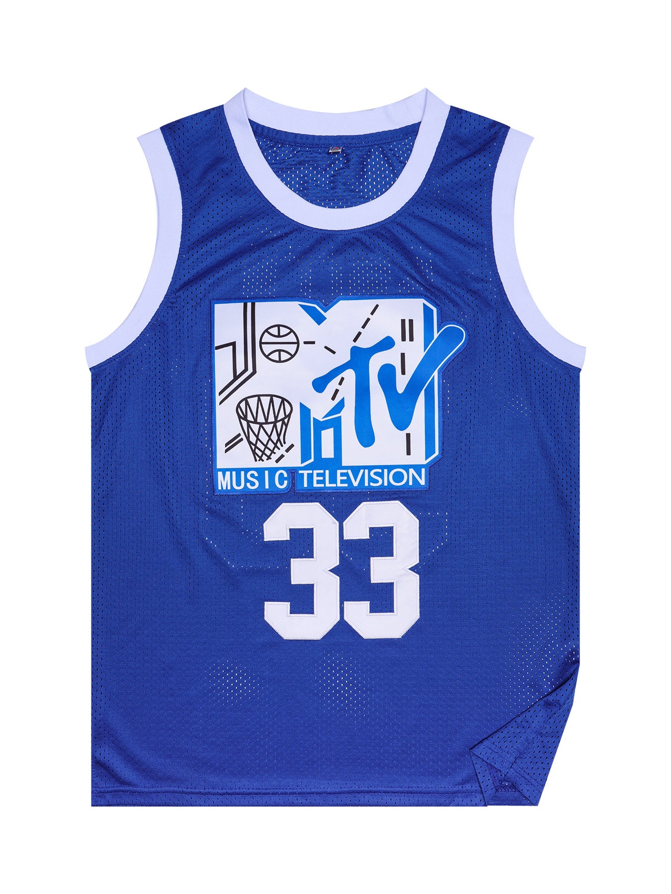 Will Smith #33 Rock N Jock Basketball Jersey – Blue – Retro 90s